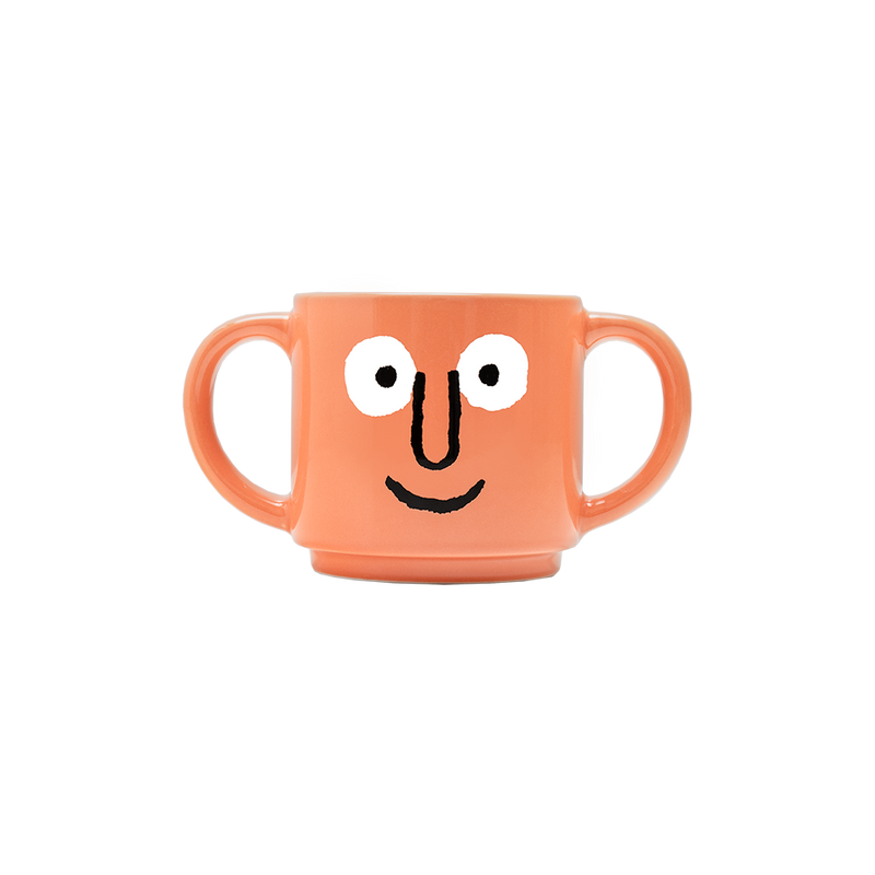 Double Handle Mug Coral