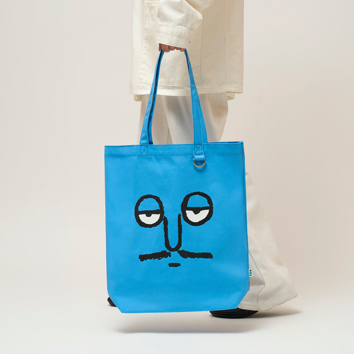 Face Shopper Bag Blue