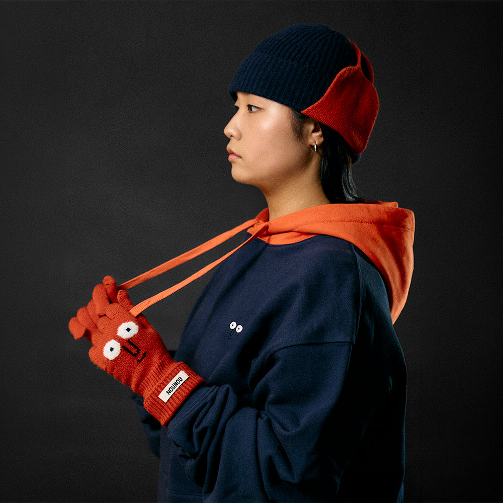 Two Tone Hoodie Navy