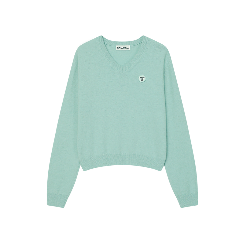 Patch Sweater Mint