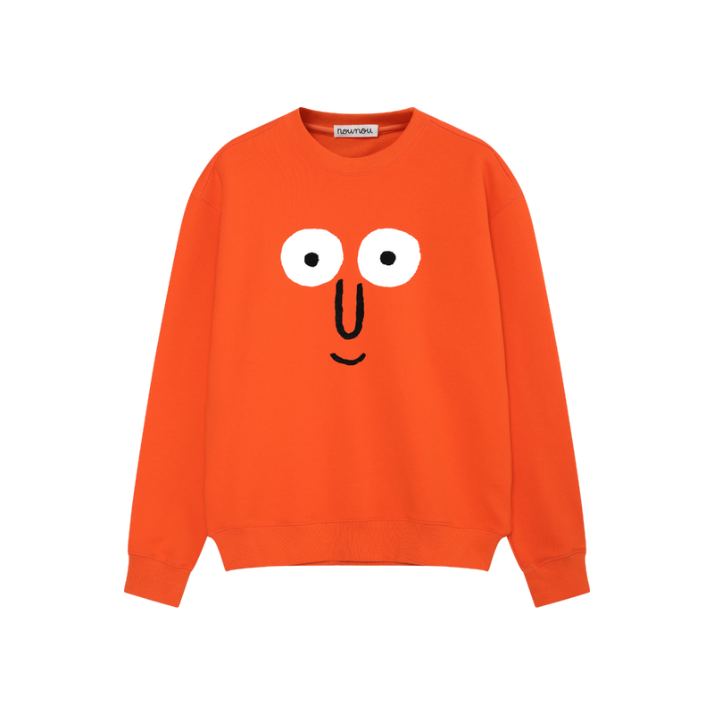 Face Sweatshirt Orange