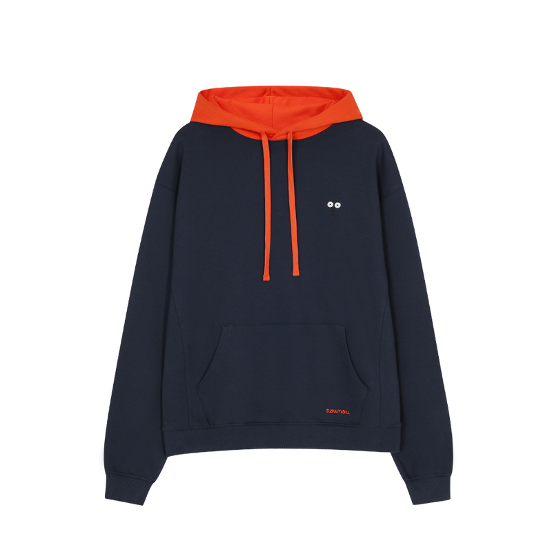 Two Tone Hoodie Navy