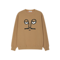 Face SweatShirt Brown