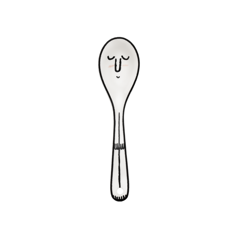 Ceramic Spoon White