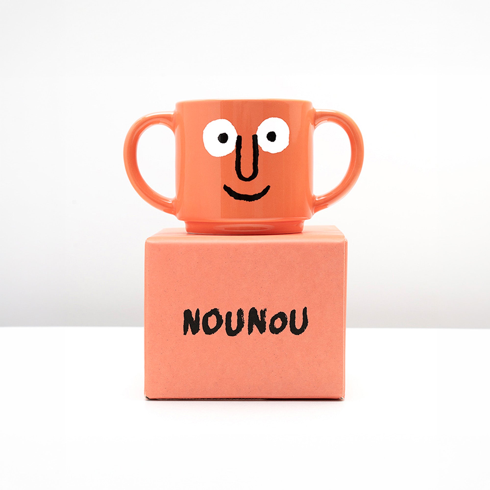 Double Handle Mug Coral