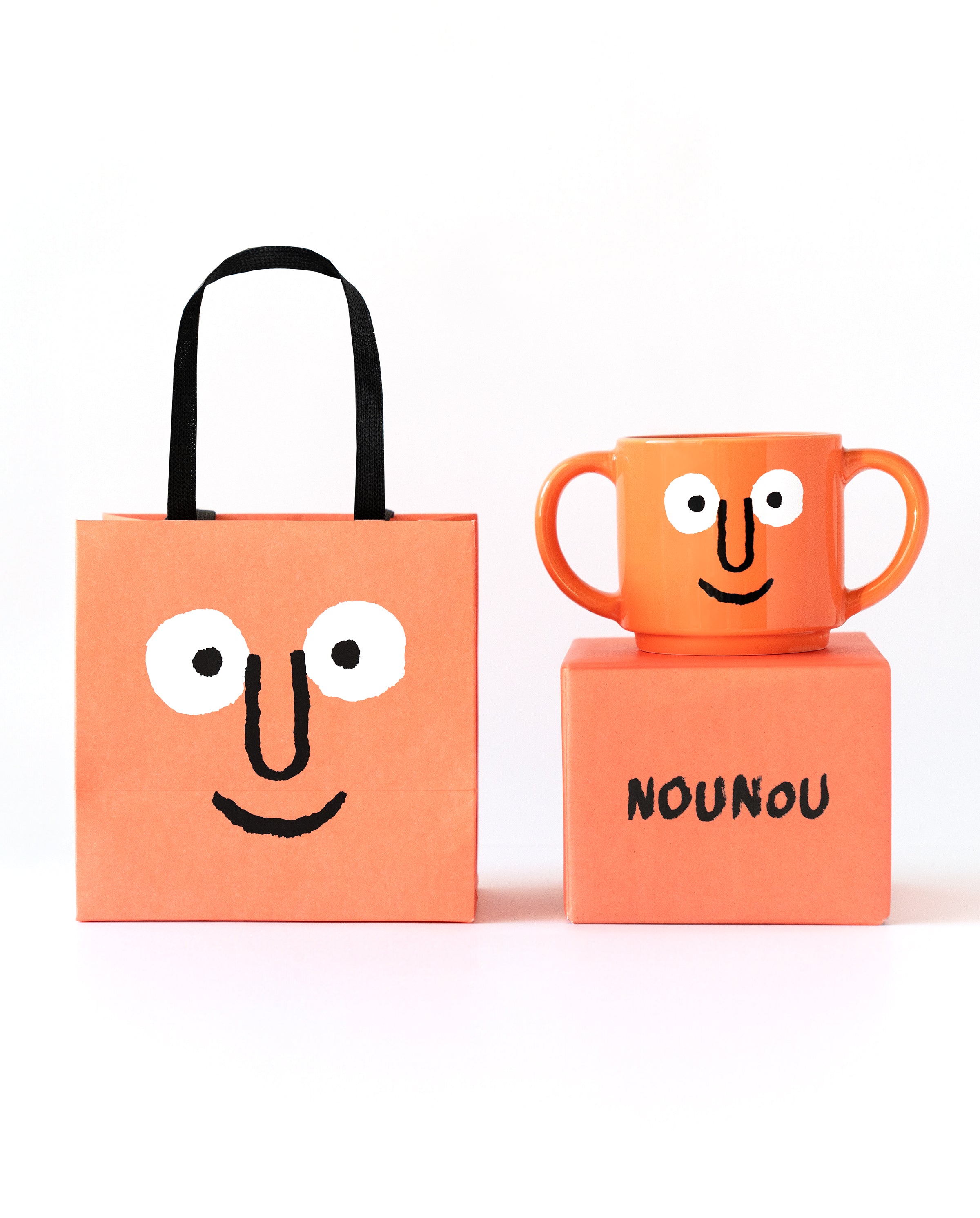 Double Handle Mug Coral