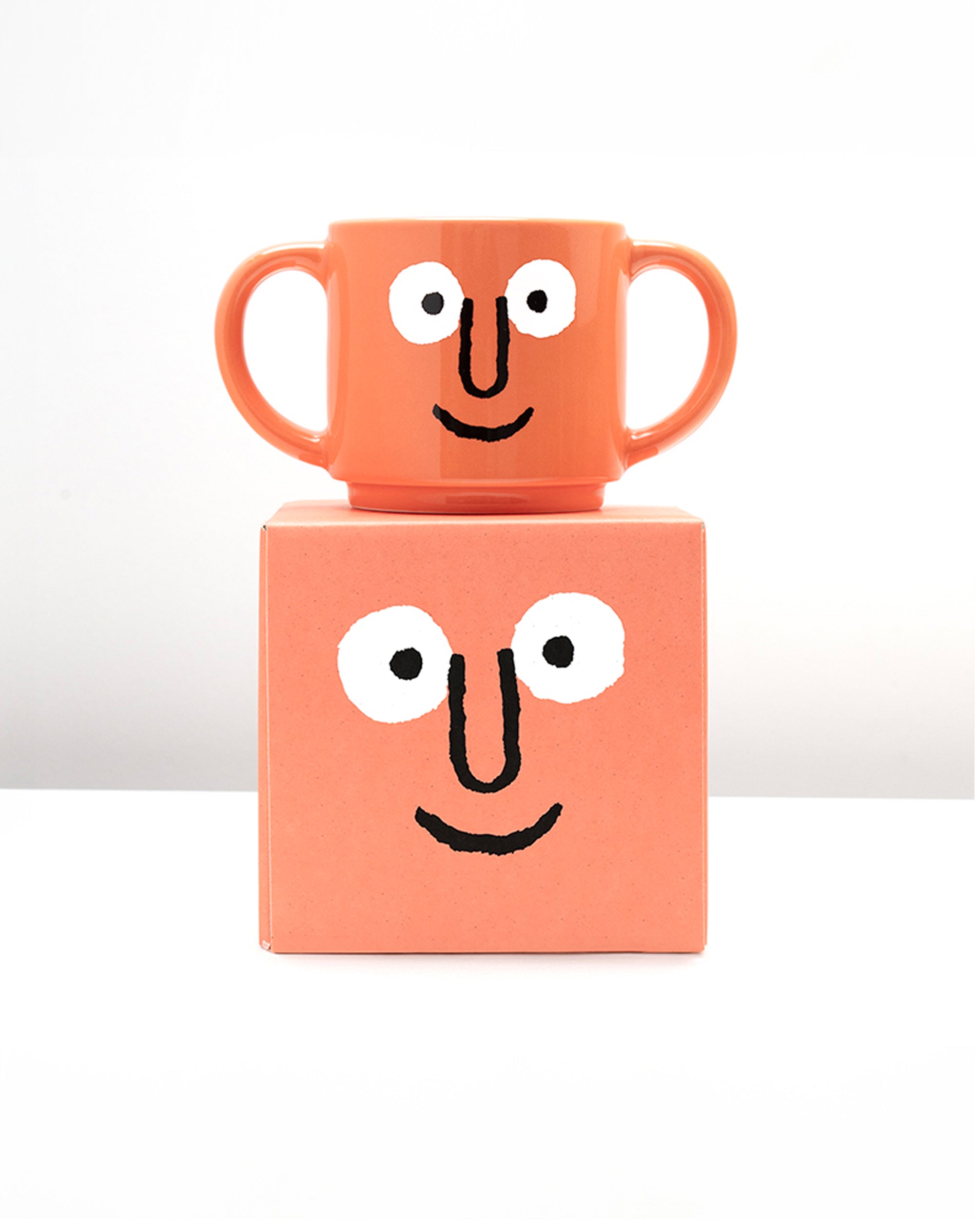 Double Handle Mug Coral