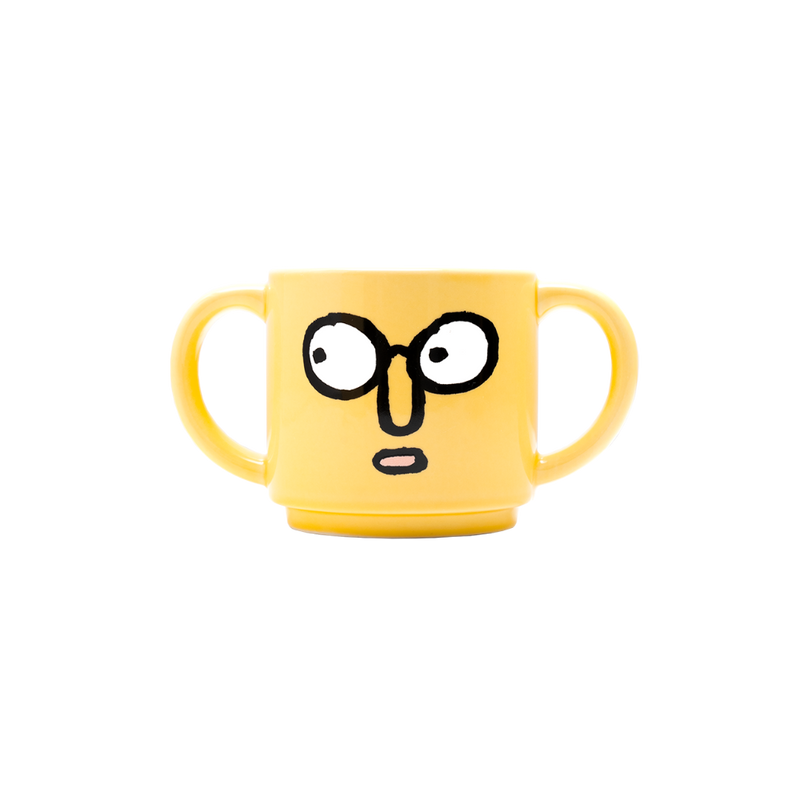 Double Handle Mug Yellow