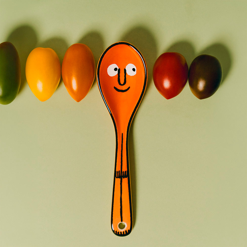 Ceramic Spoon Coral