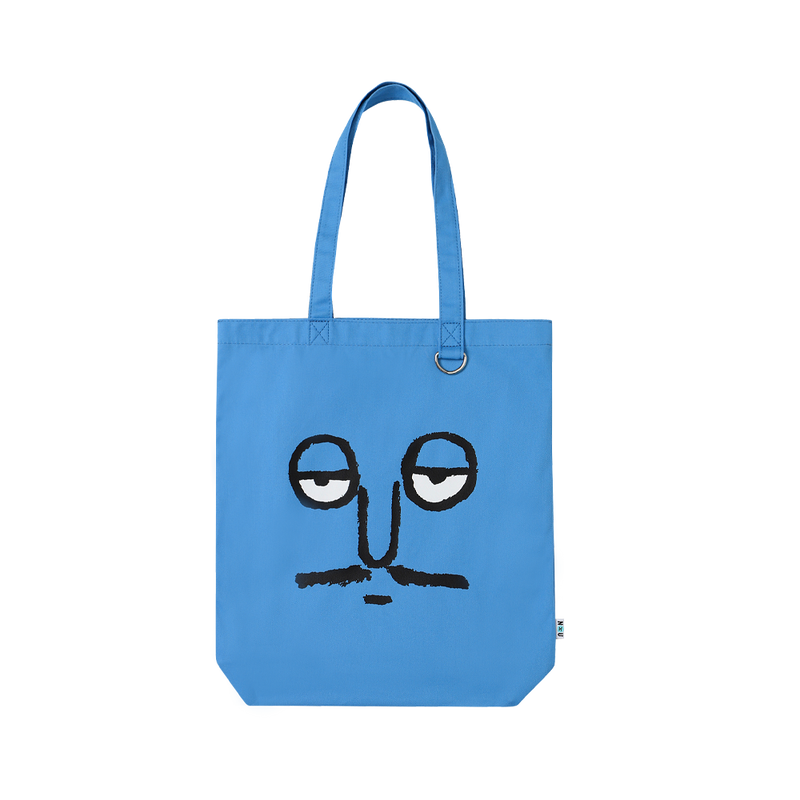 Face Shopper Bag Blue