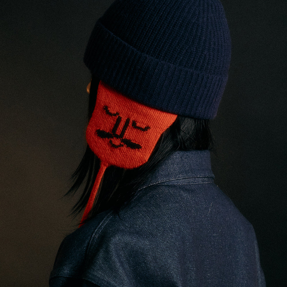 Knit Earmuff Orange