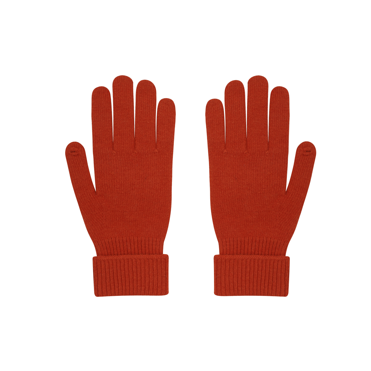 Knit Gloves Orange