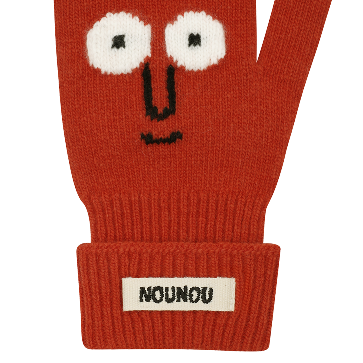 Knit Gloves Orange