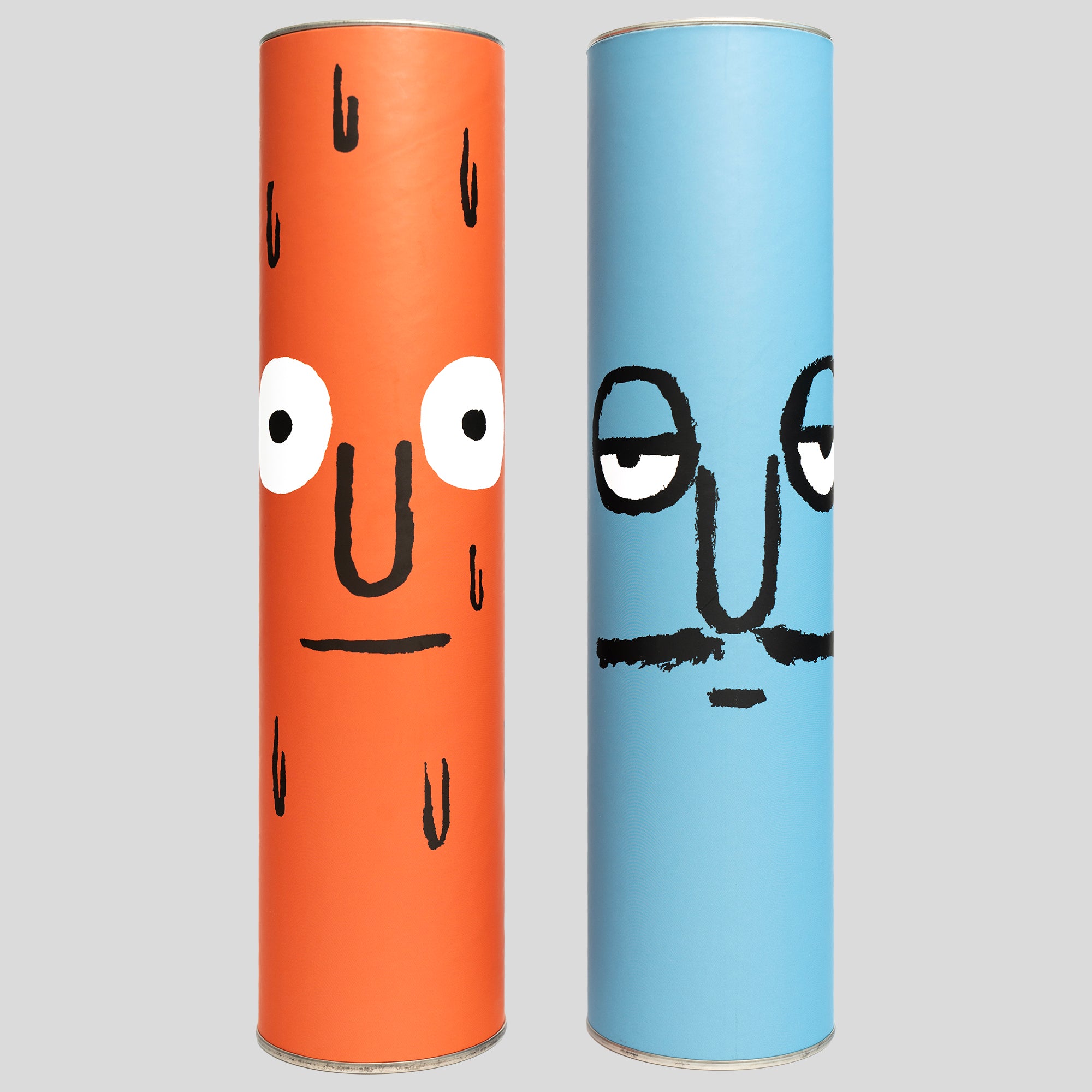 Face Umbrella Blue