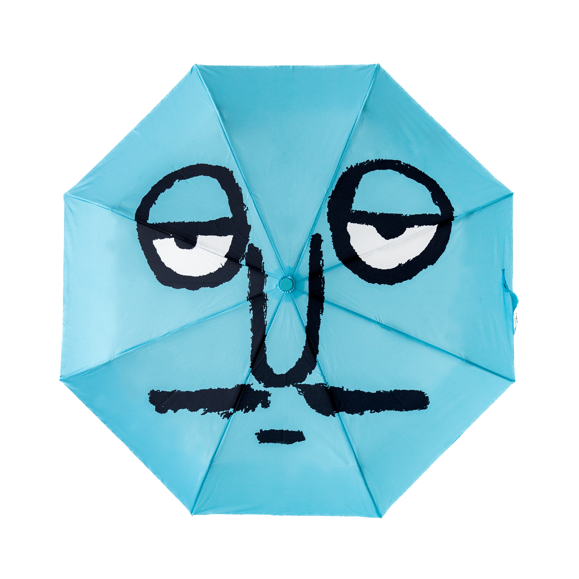 Face Umbrella Blue