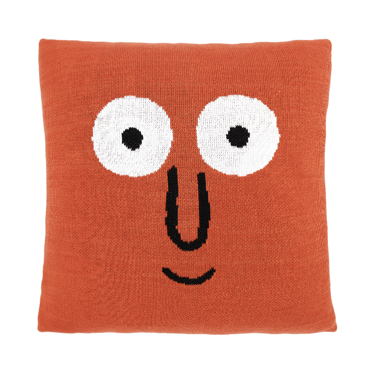 Knit Cushion Cover Orange