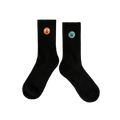 Patched Socks Black