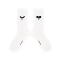 Face Crew Socks White