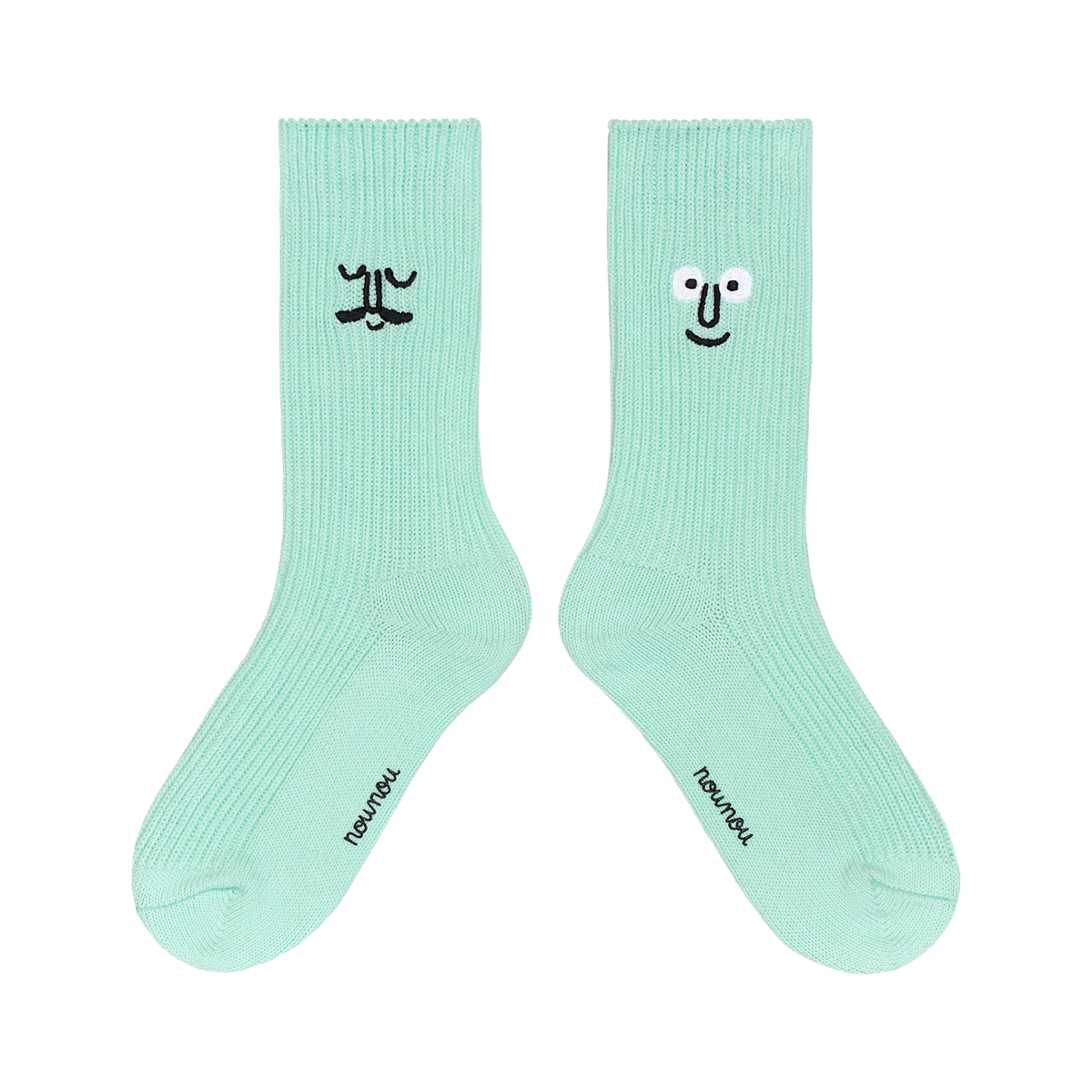 Face Crew Socks Mint