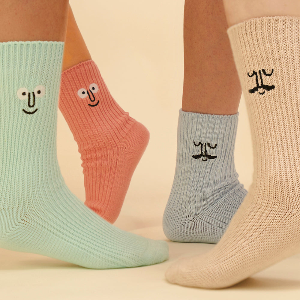 Face Crew Socks Oatmeal
