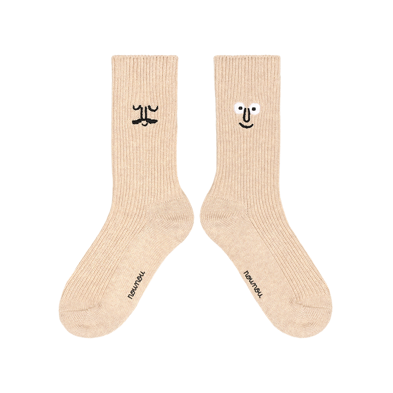 Face Crew Socks Oatmeal