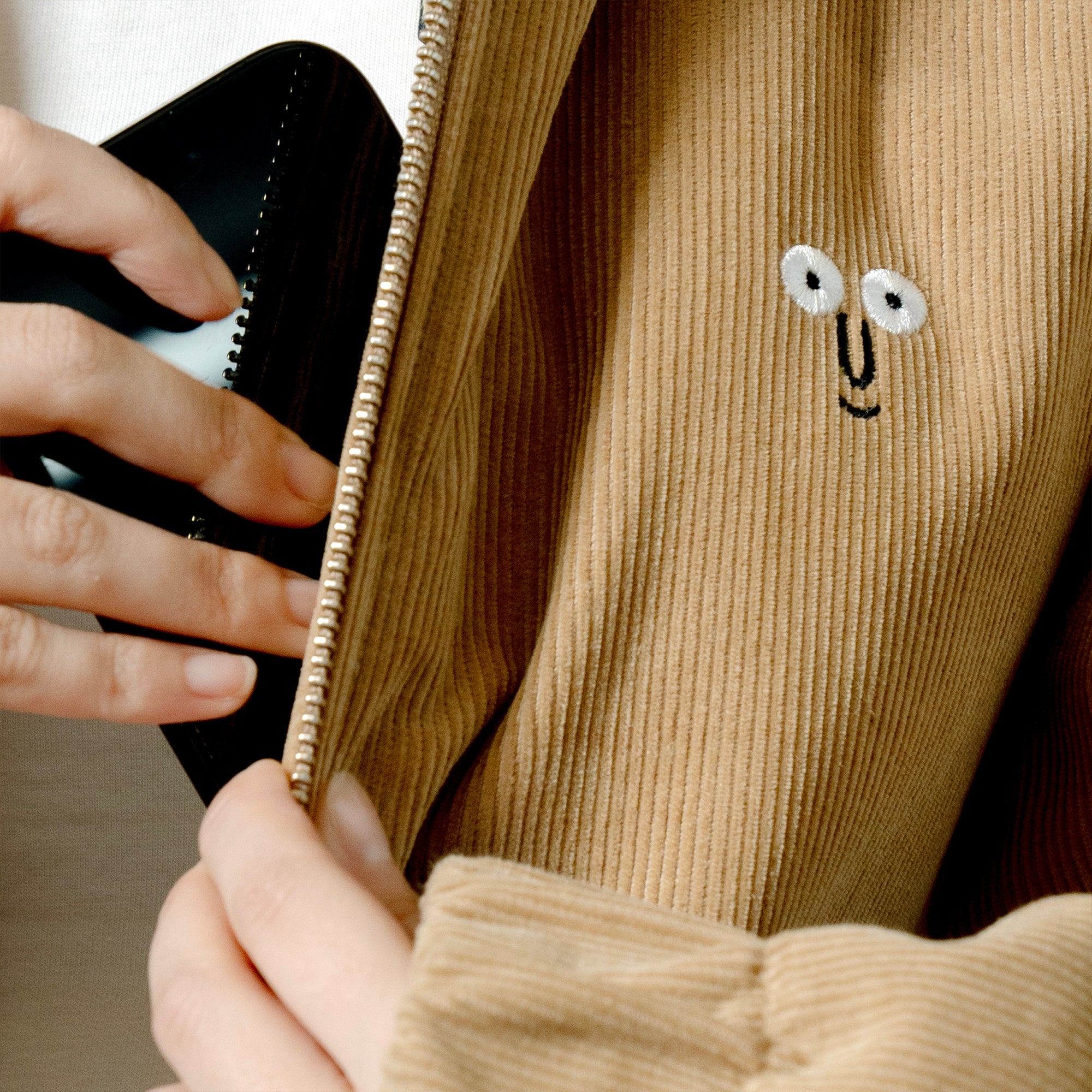 Corduroy Blouson Beige