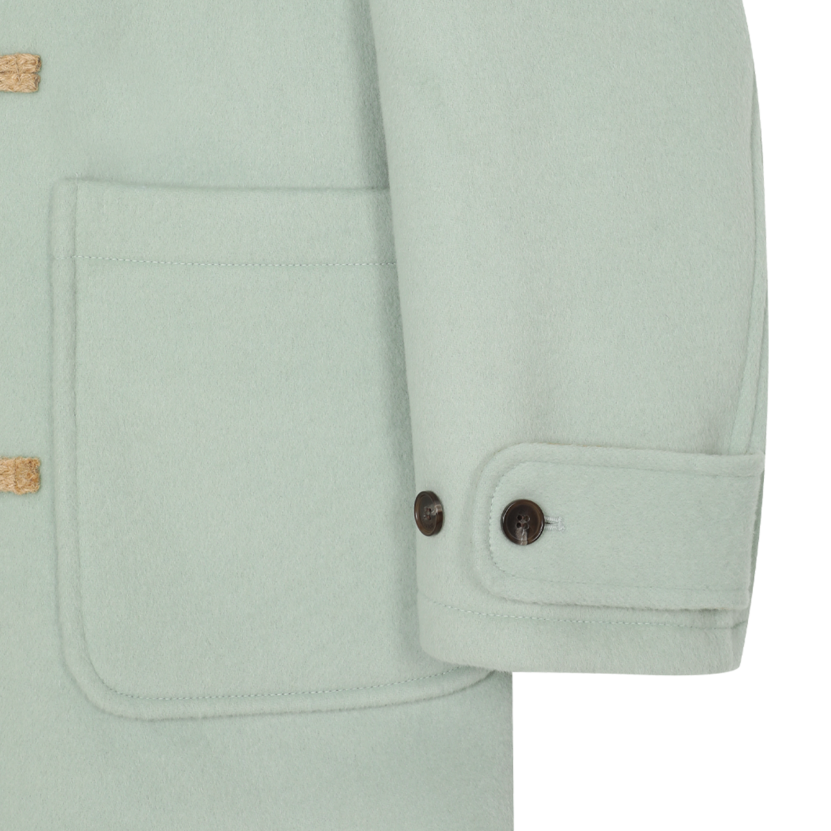 Wool Duffle Coat Mint