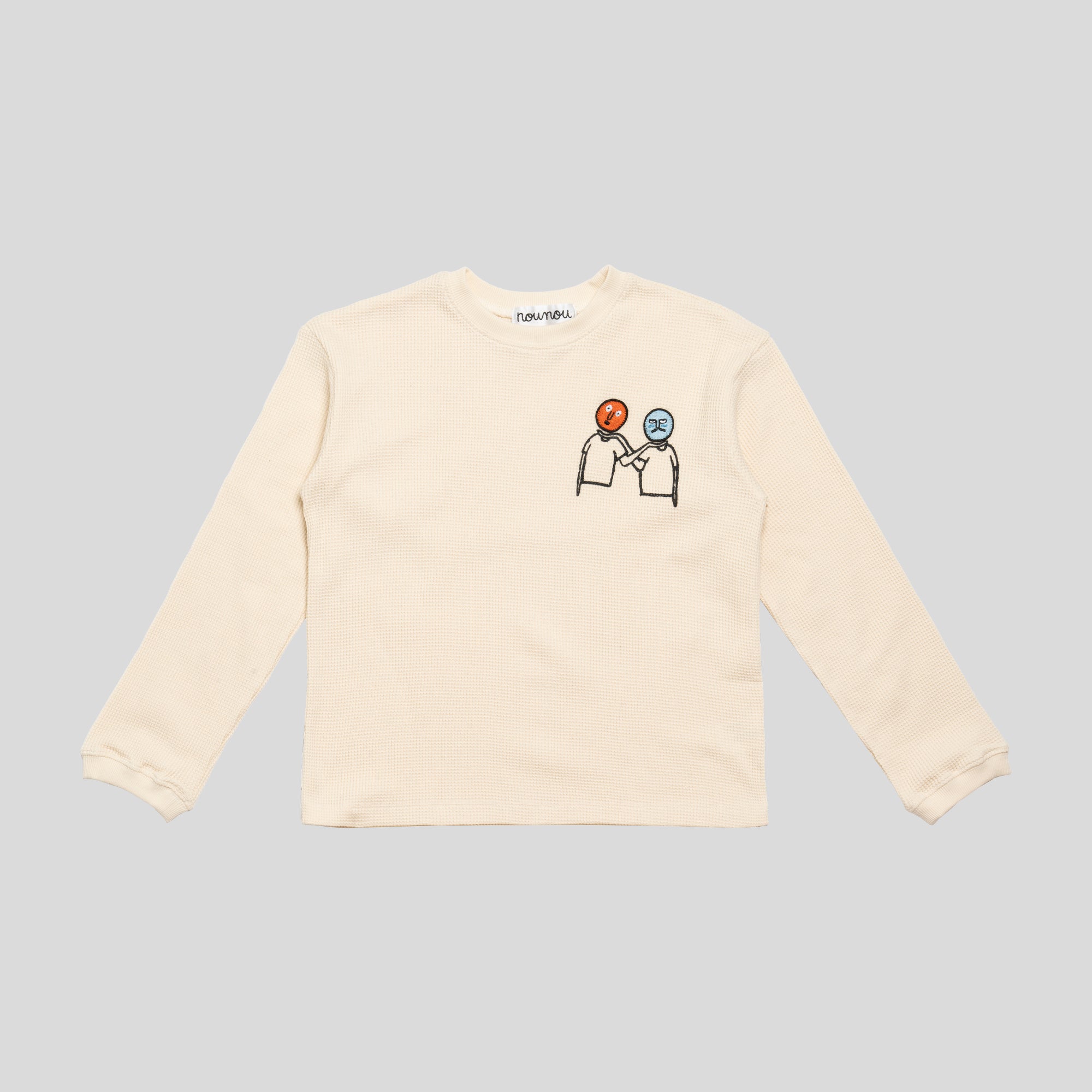 Two people patch tee White for KIDS