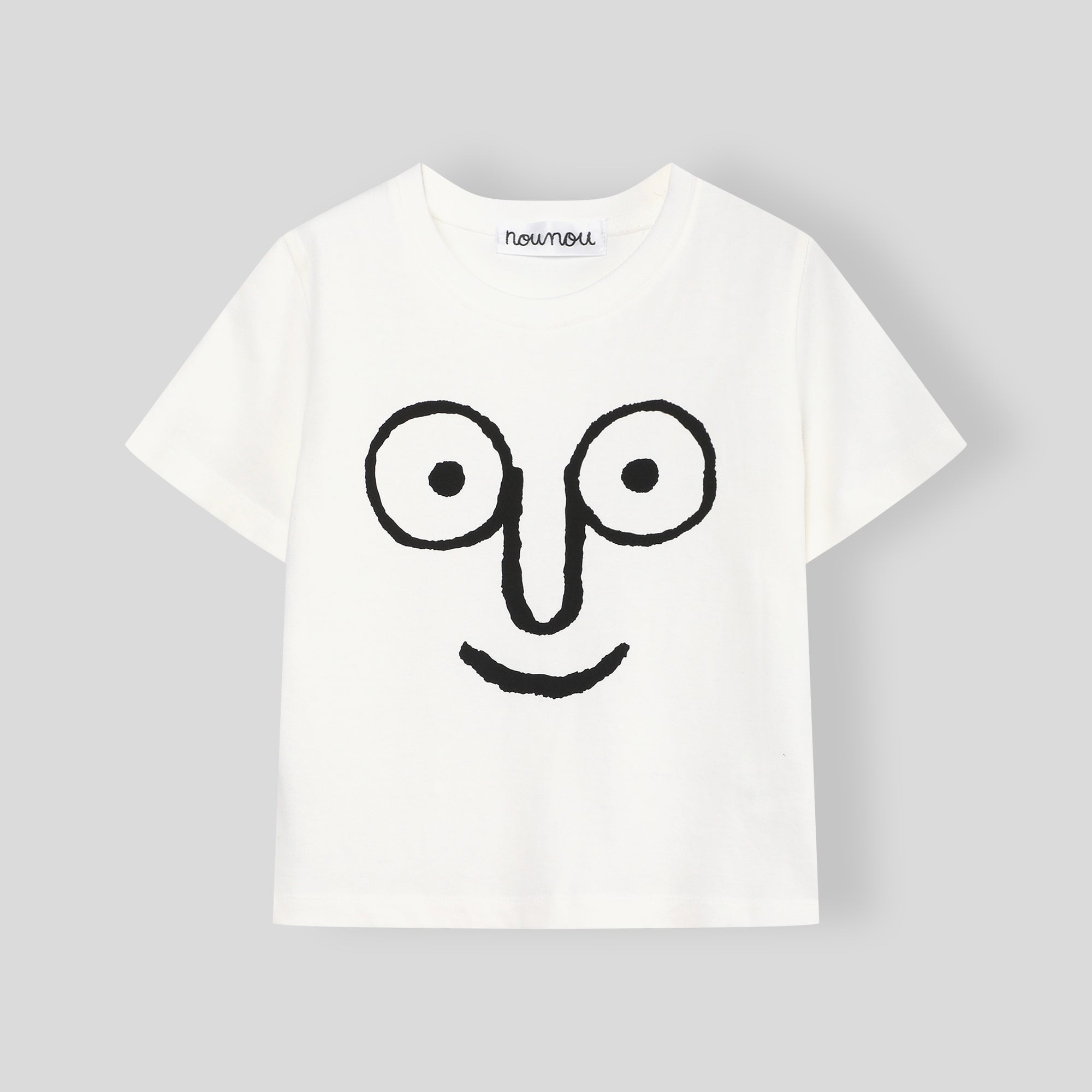 Face Tee White for Kids